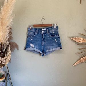 H&M 5 pocket stretch denim shorts, 6